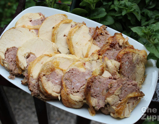rotolo di pollo ripieno
