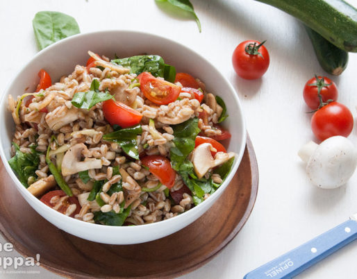 insalata di farro alla crudaiola
