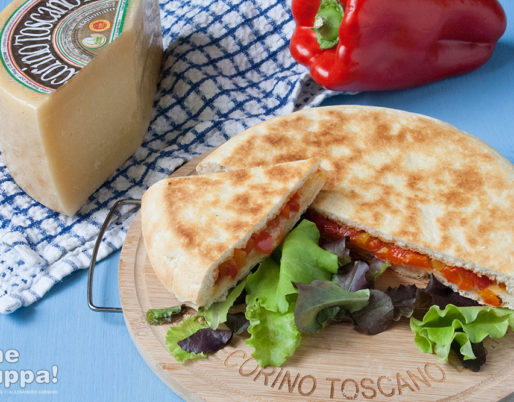 pizza in padella con pecorino toscano dop e peperoni - foto e ricetta di Alessandro Gerbino