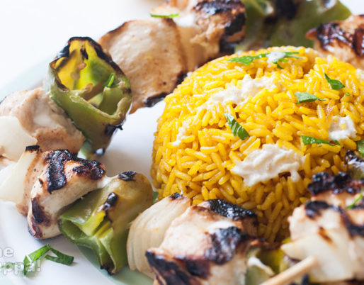 spiedini di pollo marinati