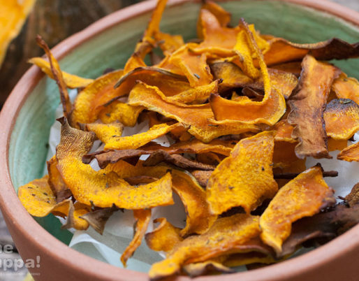 Chips di zucca al forno, ricetta