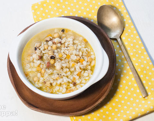 zuppa di legumi e orzo