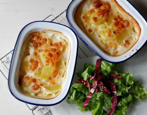 Provola e patate gratinate al forno